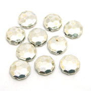 【在庫限り】 メタル合金パーツ 約12x12x4.5mm シルバーカラー 《10個》 金具