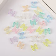 バタフライ ちょうちょう 蝶々 透明 樹脂パーツ 立体的 ネイルパーツ ネイルアート ネイル用品 デコパーツ