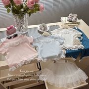 2025夏新品　CC   子供服　キッズ　トップス　半袖　Tシャツ　90-140cm  3色