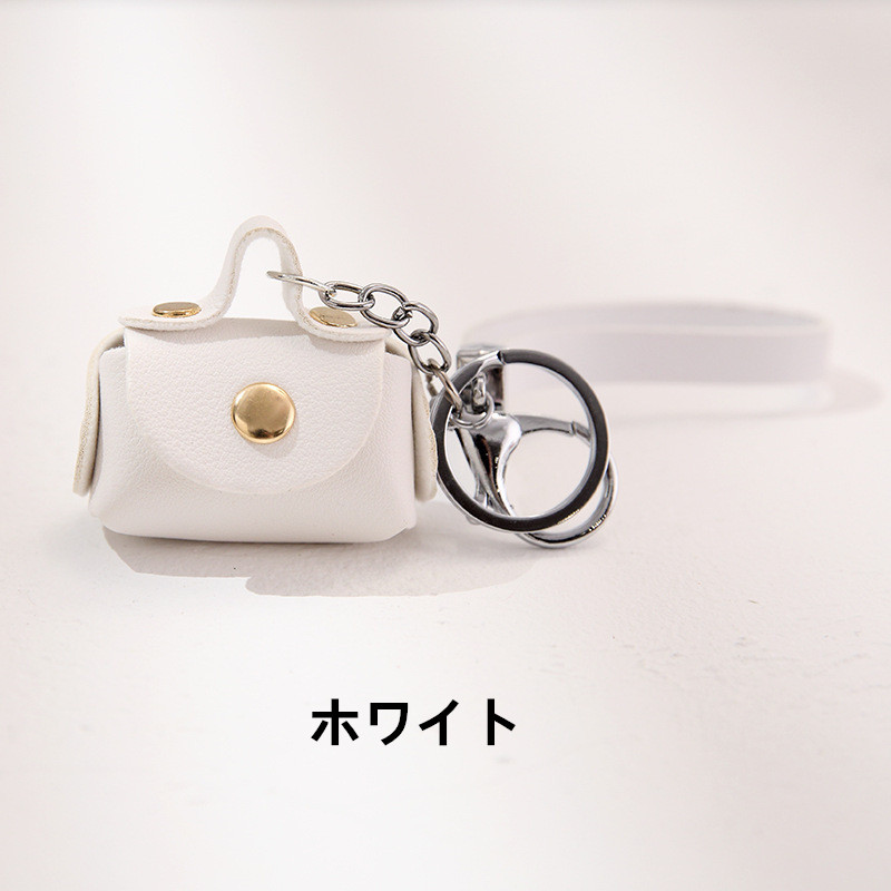 バッグチャーム 革 アクセサリー ストラップ PUレザー ミニBAG