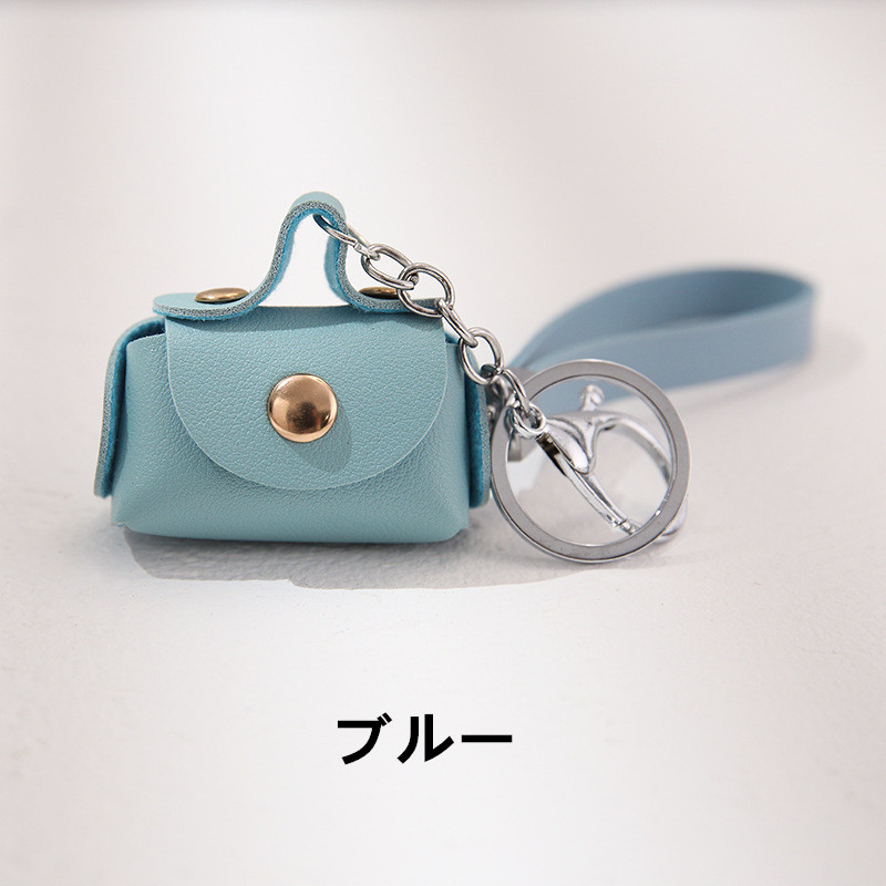 バッグチャーム 革 アクセサリー ストラップ PUレザー ミニBAG