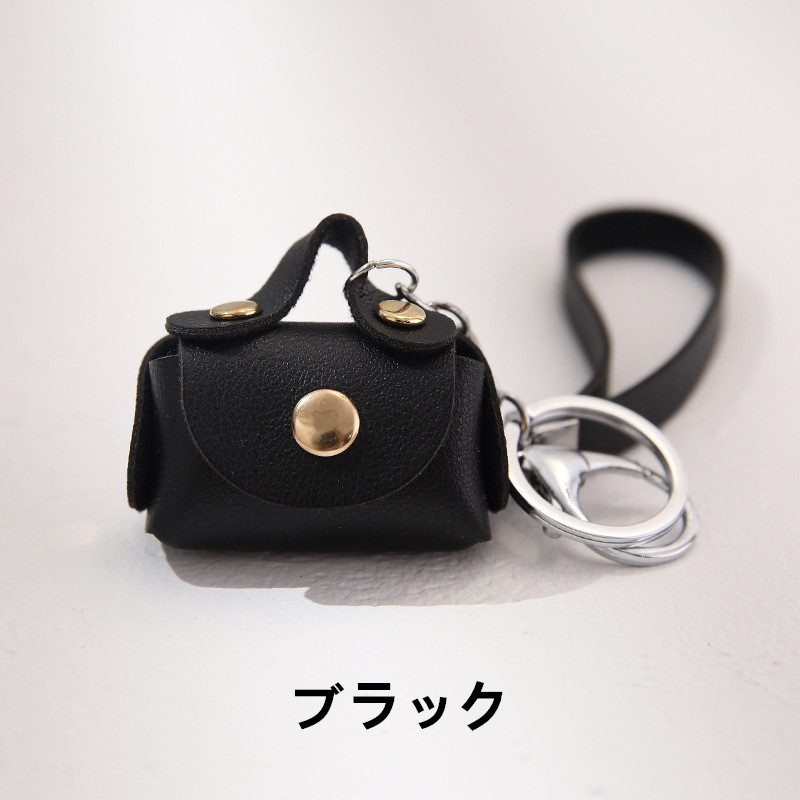 バッグチャーム 革 アクセサリー ストラップ PUレザー ミニBAG
