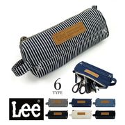 全6タイプ Lee リー レザーパッチデザイン キャンバス デニム マルチポーチ ペンポーチ