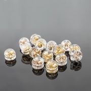 ピアス留め具/基礎金具/外側はシリコン素材/金属アレルギー対応/イヤーアクセサリーパーツ/最安値