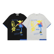 メンズファッション レトロ風 半袖 Tシャツ 男女兼用 ストリート系 トップス 春夏 2025新作★全2色