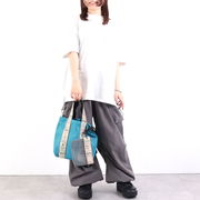 ★SALE【COOCO クーコ】ロゴテープメッシュ 2WAY トートバッグ A4対応
