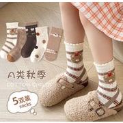 人気新作      子供靴下  韓国風子供服 ベビー靴  ベビー用   ソックス   可愛い  5足入り