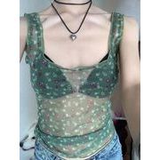 キャミソール  ベスト  シースルー メッシュ レディーストップス