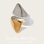 バイカラー指輪　ステンレス リング「高品質」アクセサリー アレルギー対応 デザイン18Kリング