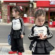 【2025秋新品】韓国風子供服  キッズ  百掛け トップス Tシャツ &お尻カバー付きワークパンツ 90cm-150cm