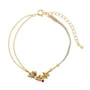 TAK-57-1 静電気 軽減 紅葉チャームブレス レッド