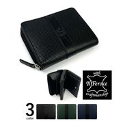 お買い得★【全3色】Il Feroce イルフェローチェ 二つ折り財布 ラウンドファスナー本革 牛革 山羊革