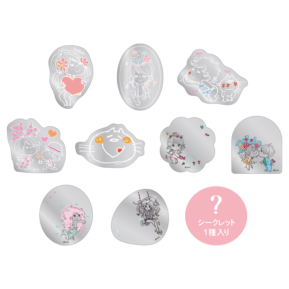 MA-5547601MA 水森亜土シークレットアクリルミラーシール 10種セット