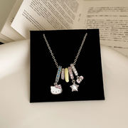 ネコネックレス　アクセサリー　デザイン　韓国ファッション