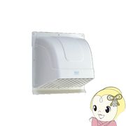 高須産業 ウェザーカバー 25cm 換気扇用 WK-25W ホワイト 格子付