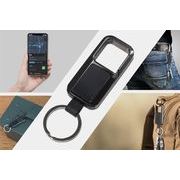 カラビナ型サーチタグ　ブラック　iPhone専用　Apple社正規認証品　エアタグ/タグ/AirTag