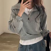 2025年INS 秋新作 　韓国風    気質   おしゃれ　 chic 韓国ファッション 長袖 トレーナー