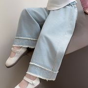 2025秋新作 韓国子供服 ジーパン子供服 ベビー服  キッズ服  ズボン 90-140cm