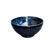 撥水十草 ライスボール【海碧】（美濃焼 陶器 雑貨 茶碗 ライスボール 茶漬 和食器 一服碗）