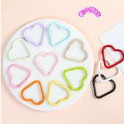 激安販売 カラビナ 基礎金具 ハート型 可愛い カラビナ アクセサリー DIY サークルカラビナ 12色展開