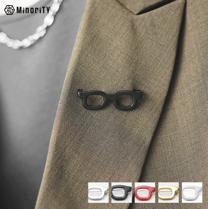 【2025年夏の新作】メガネ セルデザイン ブローチ／MinoriTY