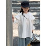 2025秋新作 韓国風子供服 キッズ服 女の子 長袖 トップス  シャツ 90cm-150cm