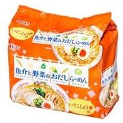 イトメン ５食）魚介と野菜のおだしらーめん いりこしょうゆ味