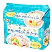 イトメン ５食）魚介と野菜のおだしらーめん かつおしお味