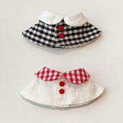 着せ替えぬいぐるみ服 ミニドール 10cmぬい用15cmぬい服 ぬい服 10-15cm通用 チェック柄 マント上着