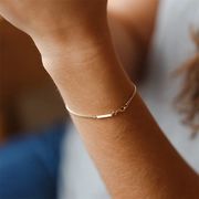 ブレスレット デザインアクセサリー 存在感 ステンレス チェーン 上品 14K ブレスレット★2025