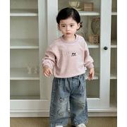 2025秋新作 韓国子供服  ベビー服  キッズ服 シャツ+ジーンズ 2点セット  別々に販売する73-100cm