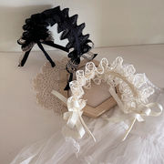 2025新作　ロリータ風　森ガール　花柄レース　ヘアバンド　女の子　可愛い　ヘッドドレス　子供髪飾り