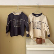 ins 秋新作　子供服　長袖　Tシャツ　カジュアル　トップス　男の子　女の子　可愛い　プリント　英字