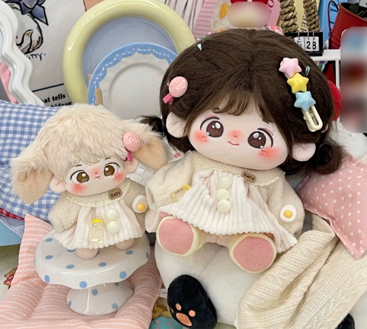 綿人形 ドールハウス  ドール用  可愛い ふわふわ スカート 10/20cm