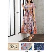 オリジナルデザインが輝る♪インド綿ワンピース「CUA COLLECTION JG013」