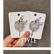 バレリーナブローチ 防犯ピン機能付 スーツ用アクセサリー