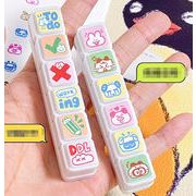 2025新作  文房具 印章 手帳 捺印  DIY スタンプ  かわいい   完全セット  ボタンスタンプ