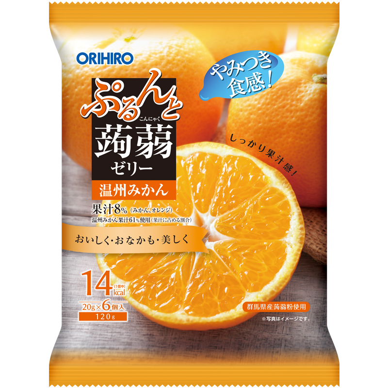 【リニューアル】ぷるんと蒟蒻ゼリーパウチ 温州みかん