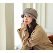 ベレー帽レディース帽子帽子画家キャップ秋冬、女性盆帽