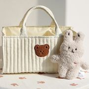 収納バッグ　大容量　ハンドバッグ　マザーズバッグ　多用途　韓国バッグ