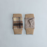 【WOMEN】タータンチェックフィンガーレスグローブ