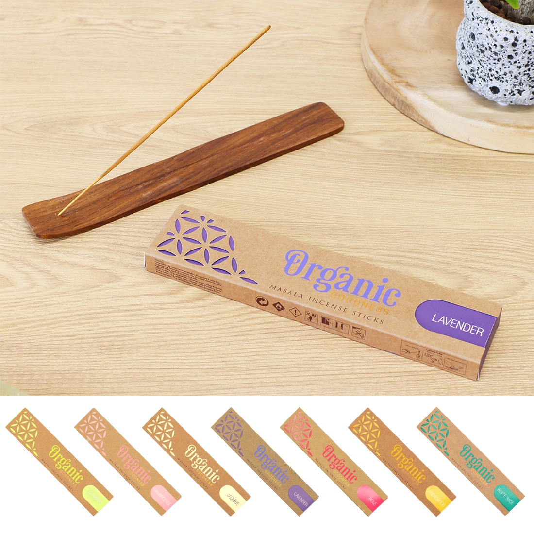 オーガニックグッドネス マサラ香[スティックお香癒しギフトプレゼントアロマアジア25AW]