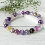 ミックスマイカ ブレスレット 天然石 約8.5mm ブラジル産 パワーストーン アクセサリー お守り