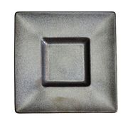 鉄釉プリムプレートM 黒系 洋食器 角型プレート 日本製 美濃焼 おしゃれ