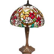 ステンドグラスランプ／オレンジ／　アンティーク／