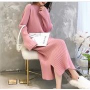 2025秋冬新作　ニットワンピース 　 レディース セーター トップス ニットソー  通勤通学