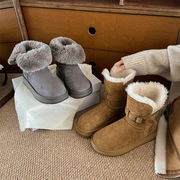 ショートブーツ　シューズ　秋冬　デザイン　韓国ファッション　INS