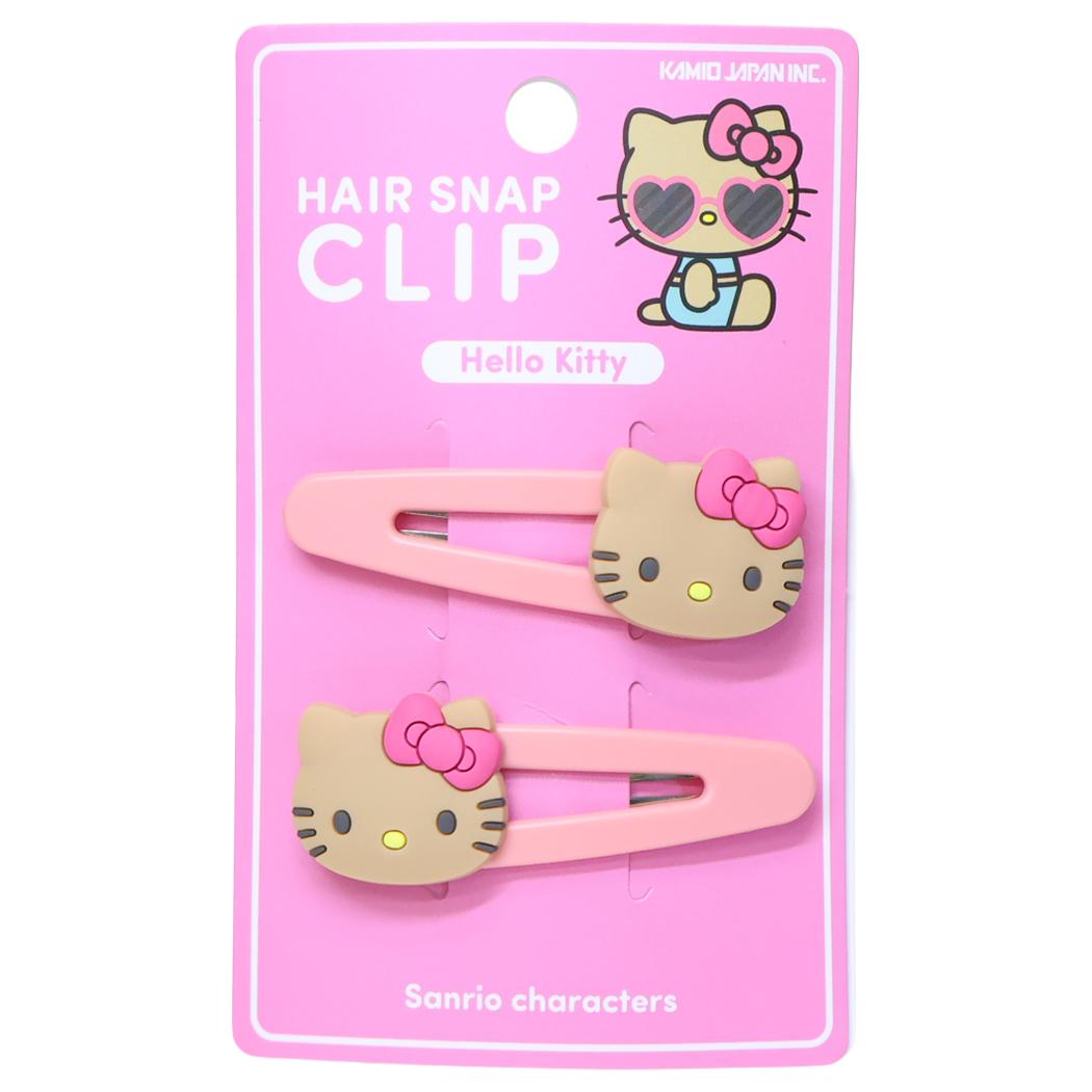 ハローキティ ヘアスナップクリップ 2個セット 日焼け