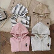 2023秋新品　ベビー服　カーディガン　帽子付き　４色　73-100ｃｍ
