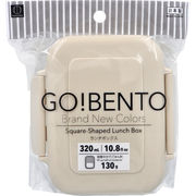 [販売終了] ランチボックス 320mL ベージュ KK-752